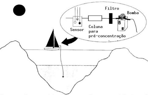Sistema em fluxo contínuo para amostragem, pré-tratamento, pré-concentração e análise em campo.(J. Braz. Chem. Soc., Vol. 10, No. 6, 429-437, 1999.)