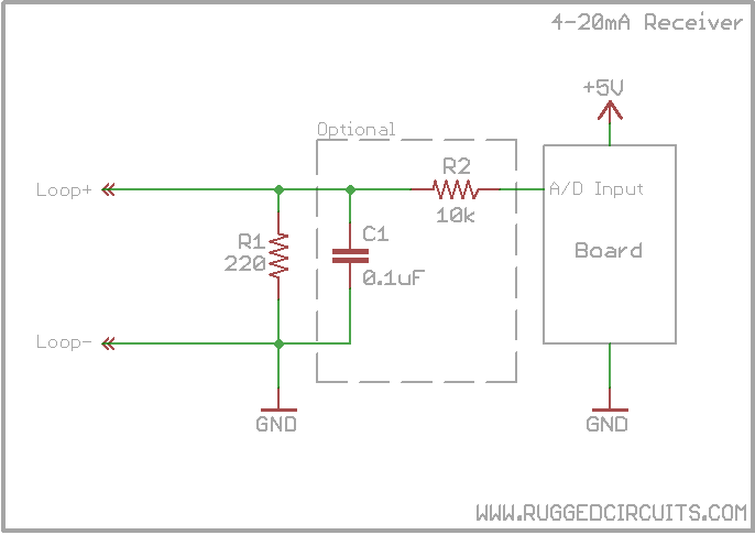 Circuito alternativo para minimizar a interferência do circuito de aquisição (Arduino) nas leituras de um medidor (Fonte: http://forum.arduino.cc/index.php/topic,19613.0.html