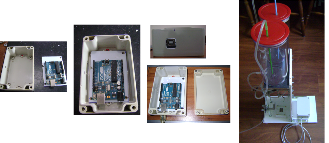 Caixa plástica para a placa Arduino e componentes eletrônicos necessários